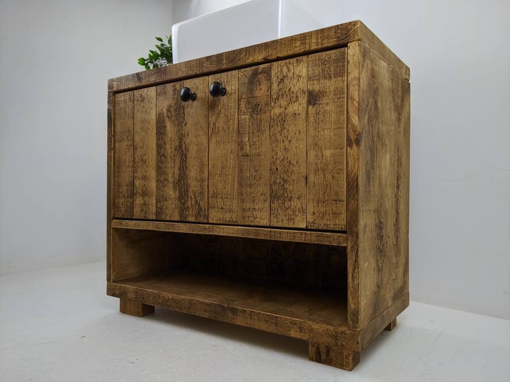 THE VICTORIA / A Handmade Solid Wood Bathroom Vanity Unit