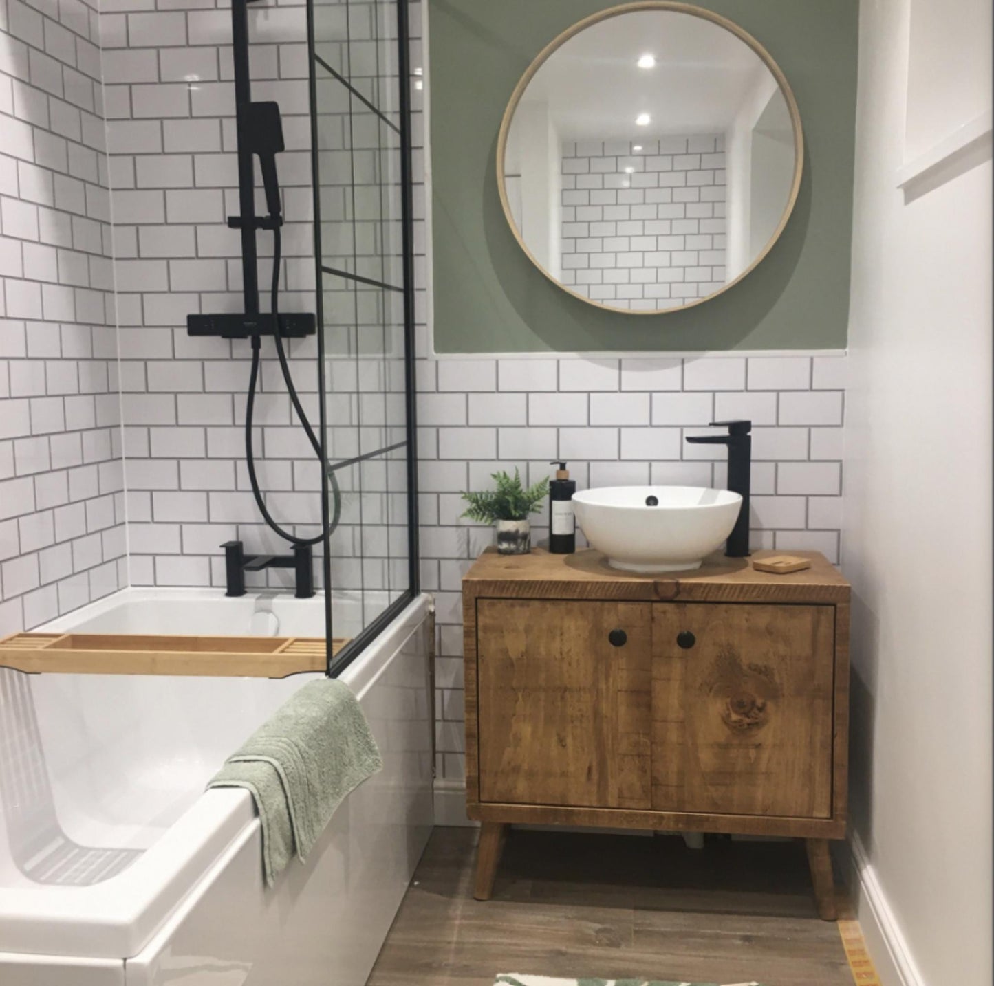 THE QUEBEC/ A Handmade Solid Wood Bathroom Vanity Unit