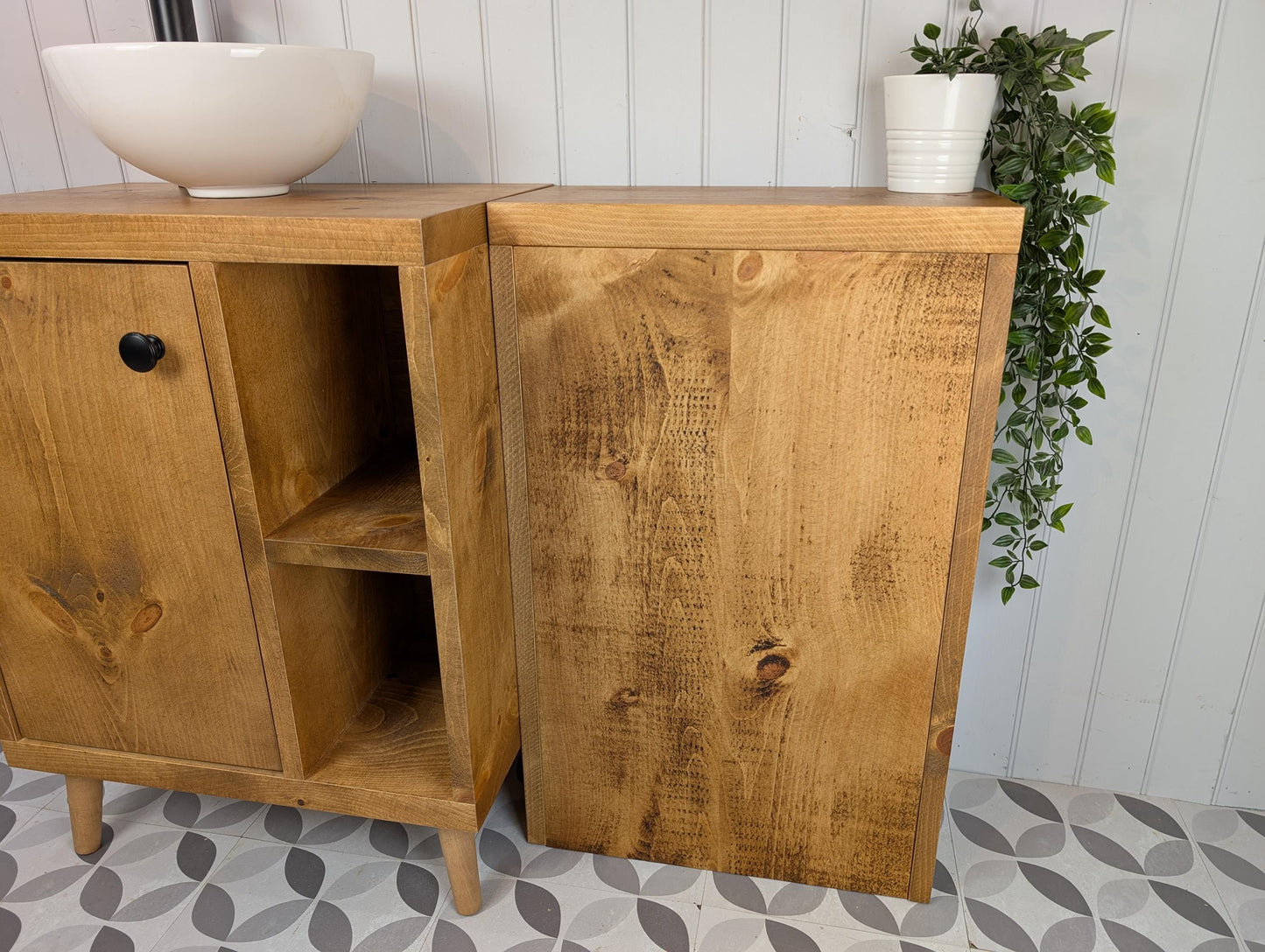 THE VANCOUVER / A Handmade Solid Wood Bathroom Cistern Housing.