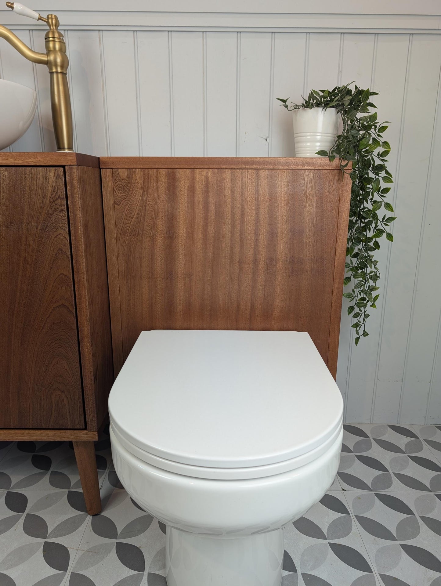 THE TORONTO / A Handmade Solid Sapele Bathroom Cistern Housing.