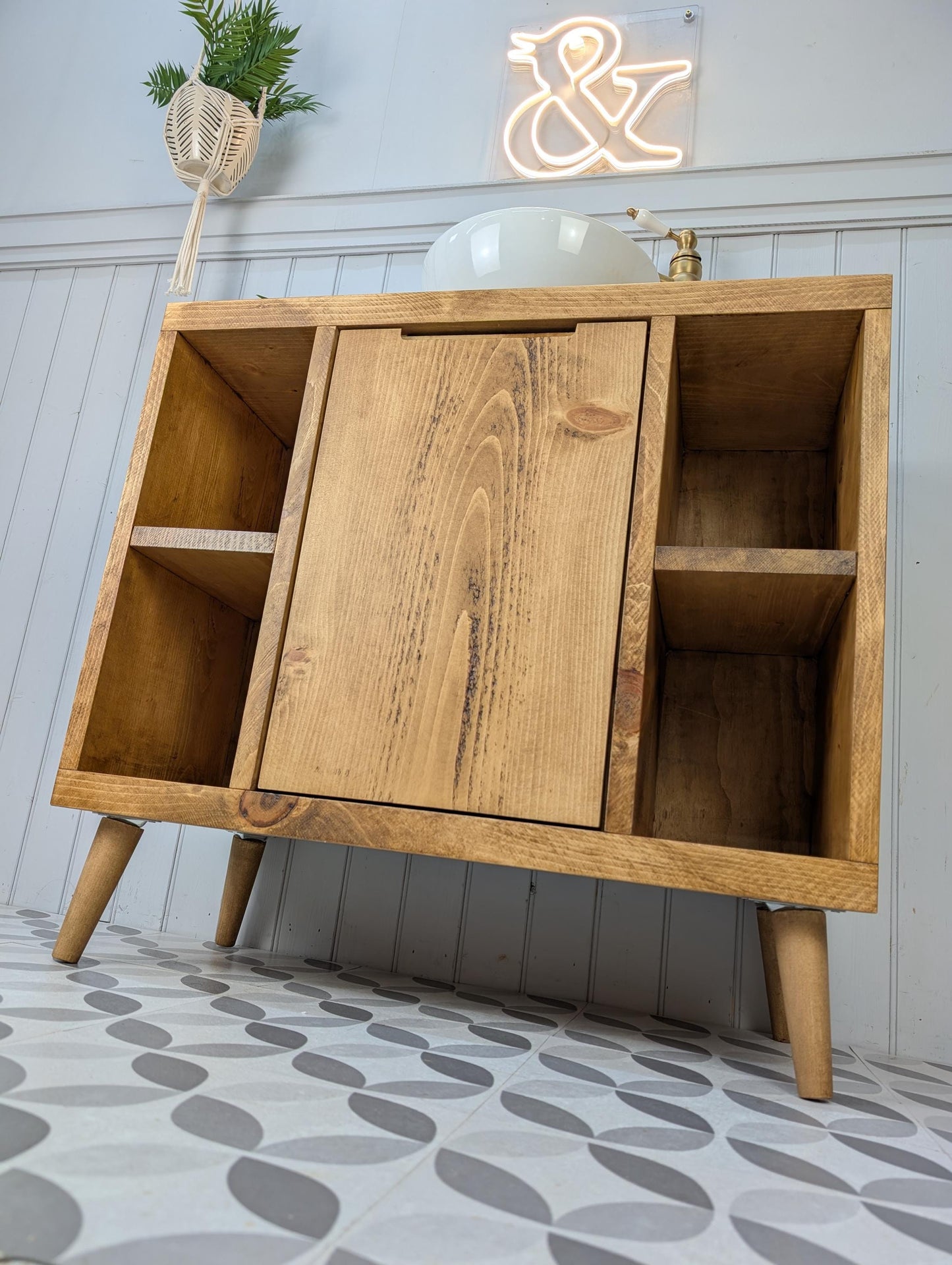 THE BRUNSWICK / A Handmade Solid Wood Bathroom Vanity Unit