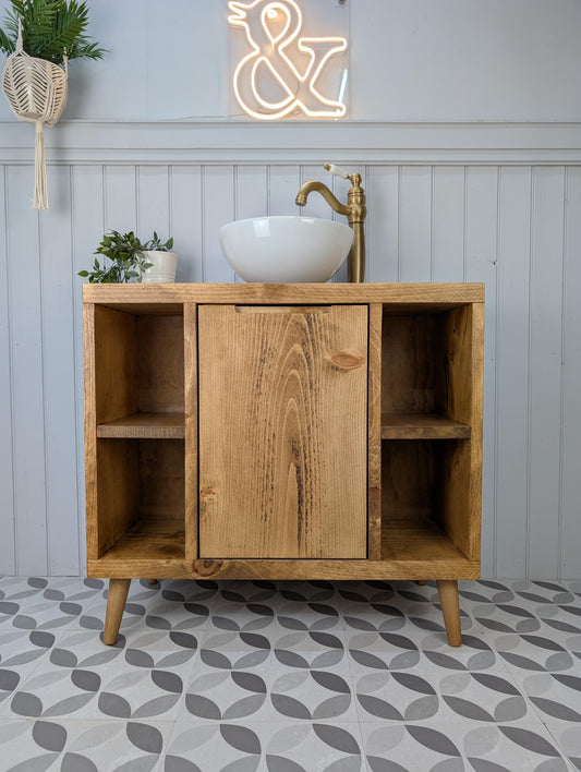 THE BRUNSWICK / A Handmade Solid Wood Bathroom Vanity Unit