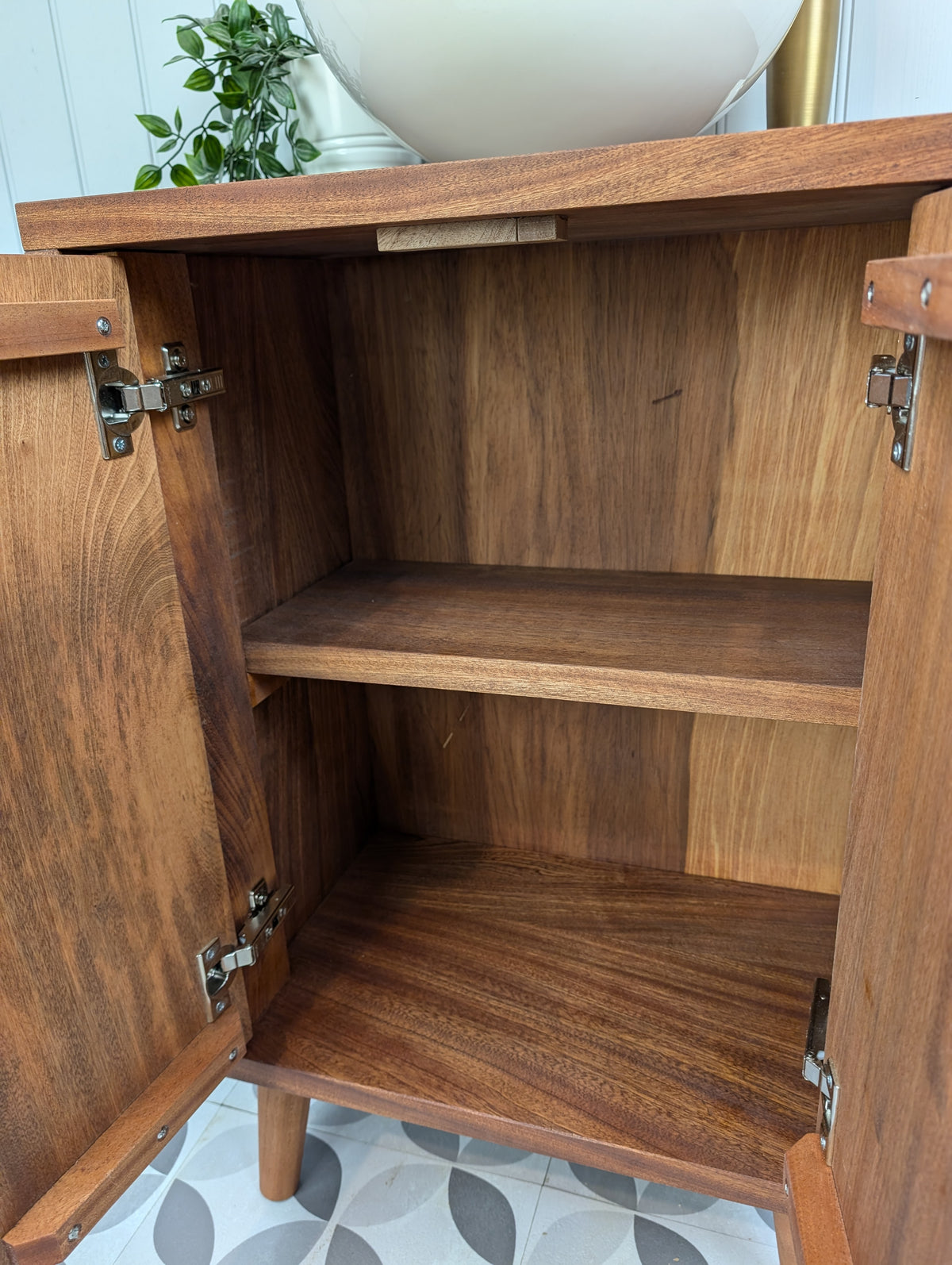 THE BRAMPTON / A Handmade Solid Hardwood Bathroom Vanity Unit With Tapered Legs