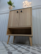 THE BURLINGTON / A Handmade Solid Oak Bathroom Vanity Unit with Inset Ceramic Basin