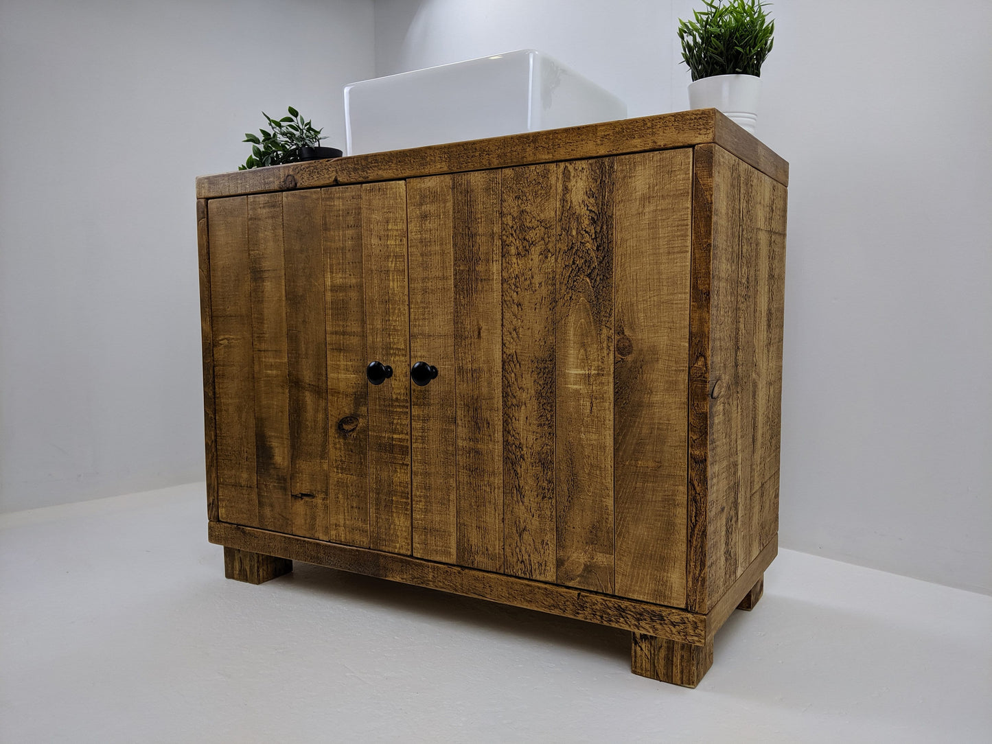 THE KINGSTON / A Handmade Solid Wood Bathroom Vanity Unit