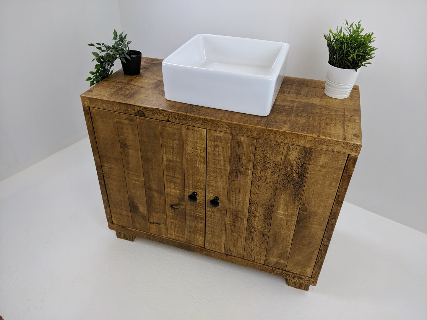 THE KINGSTON / A Handmade Solid Wood Bathroom Vanity Unit