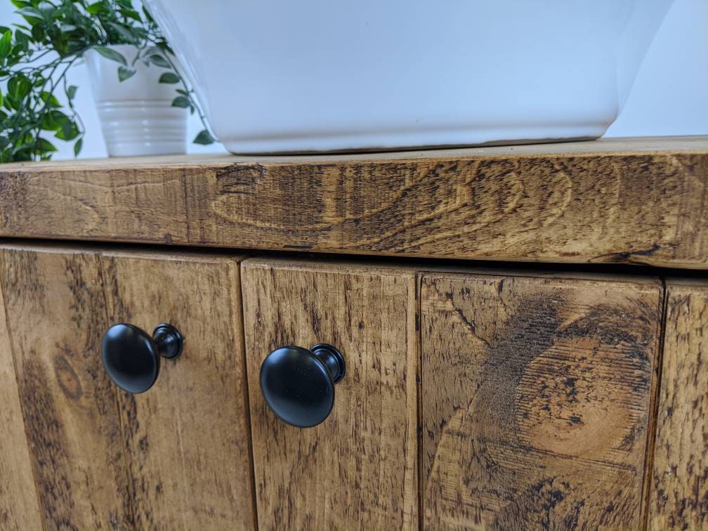 THE VICTORIA / A Handmade Solid Wood Bathroom Vanity Unit