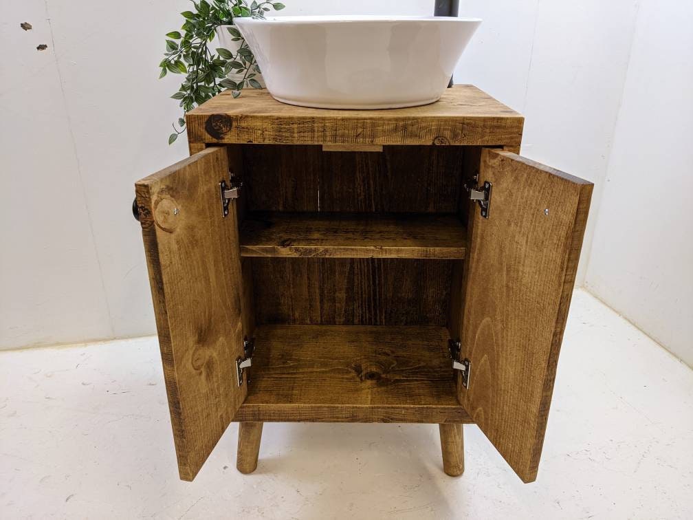 THE QUEBEC/ A Handmade Solid Wood Bathroom Vanity Unit