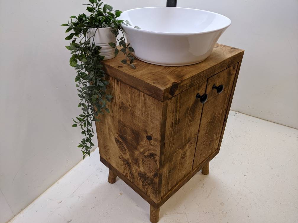 THE QUEBEC/ A Handmade Solid Wood Bathroom Vanity Unit