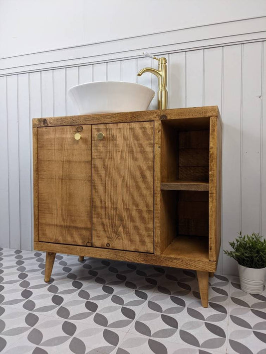 THE HAMILTON / A Handmade Solid Wood Bathroom Vanity Unit