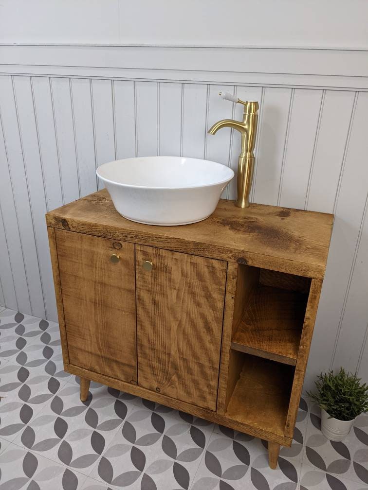 THE HAMILTON / A Handmade Solid Wood Bathroom Vanity Unit