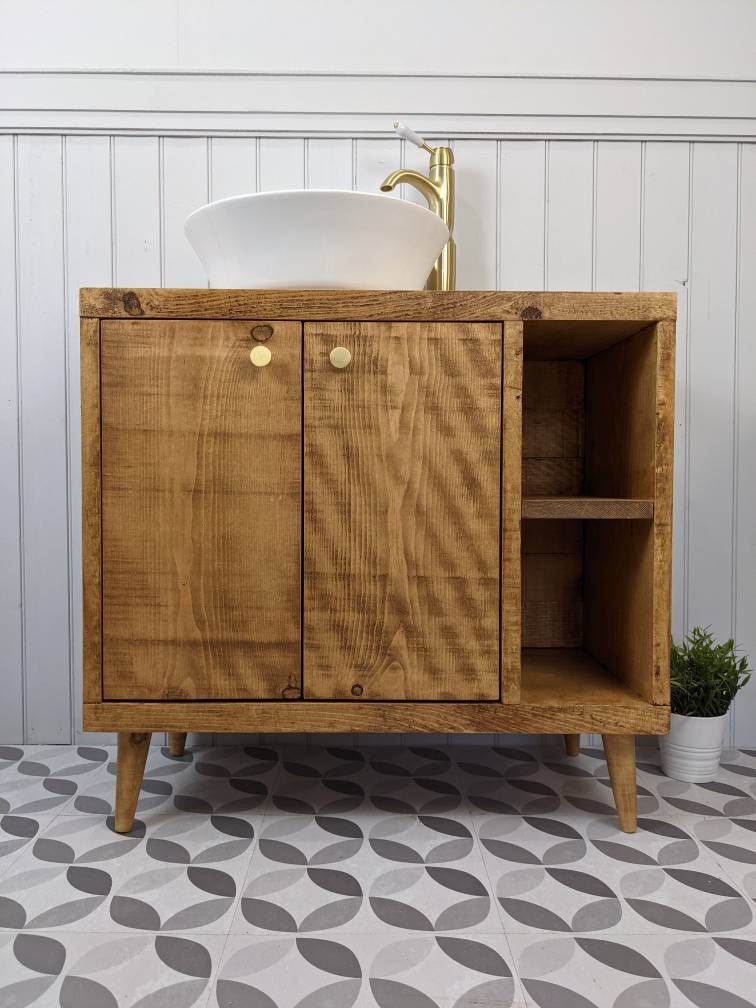 THE HAMILTON / A Handmade Solid Wood Bathroom Vanity Unit