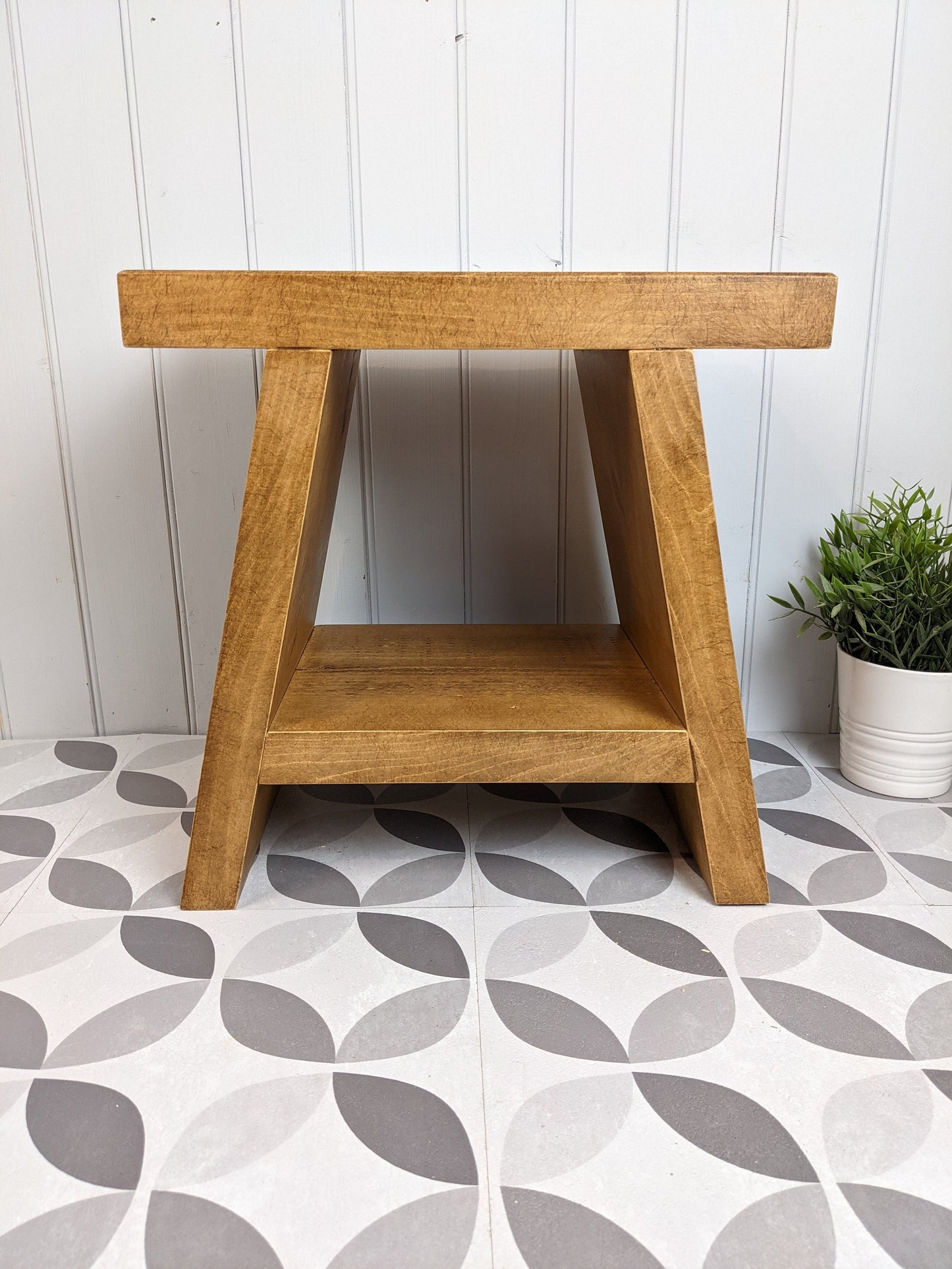 THE WINNIPEG / A handmade solid wood bathroom stool