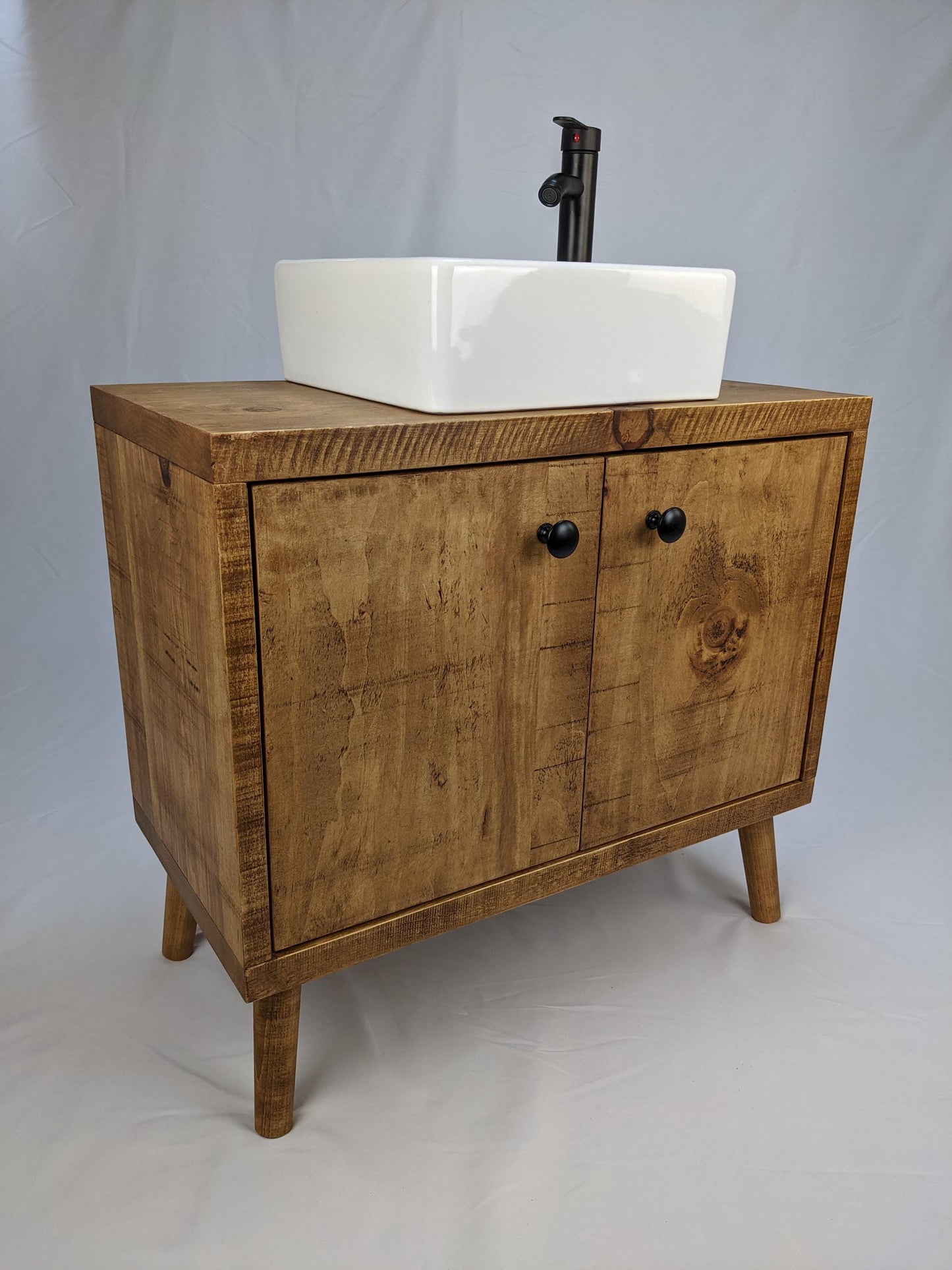 THE QUEBEC/ A Handmade Solid Wood Bathroom Vanity Unit