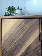 THE ABBOTSFORD  / A Handmade Solid Walnut Bathroom Vanity Unit In The Mid Century Modern Style.
