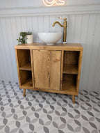 THE BRUNSWICK / A Handmade Solid Wood Bathroom Vanity Unit