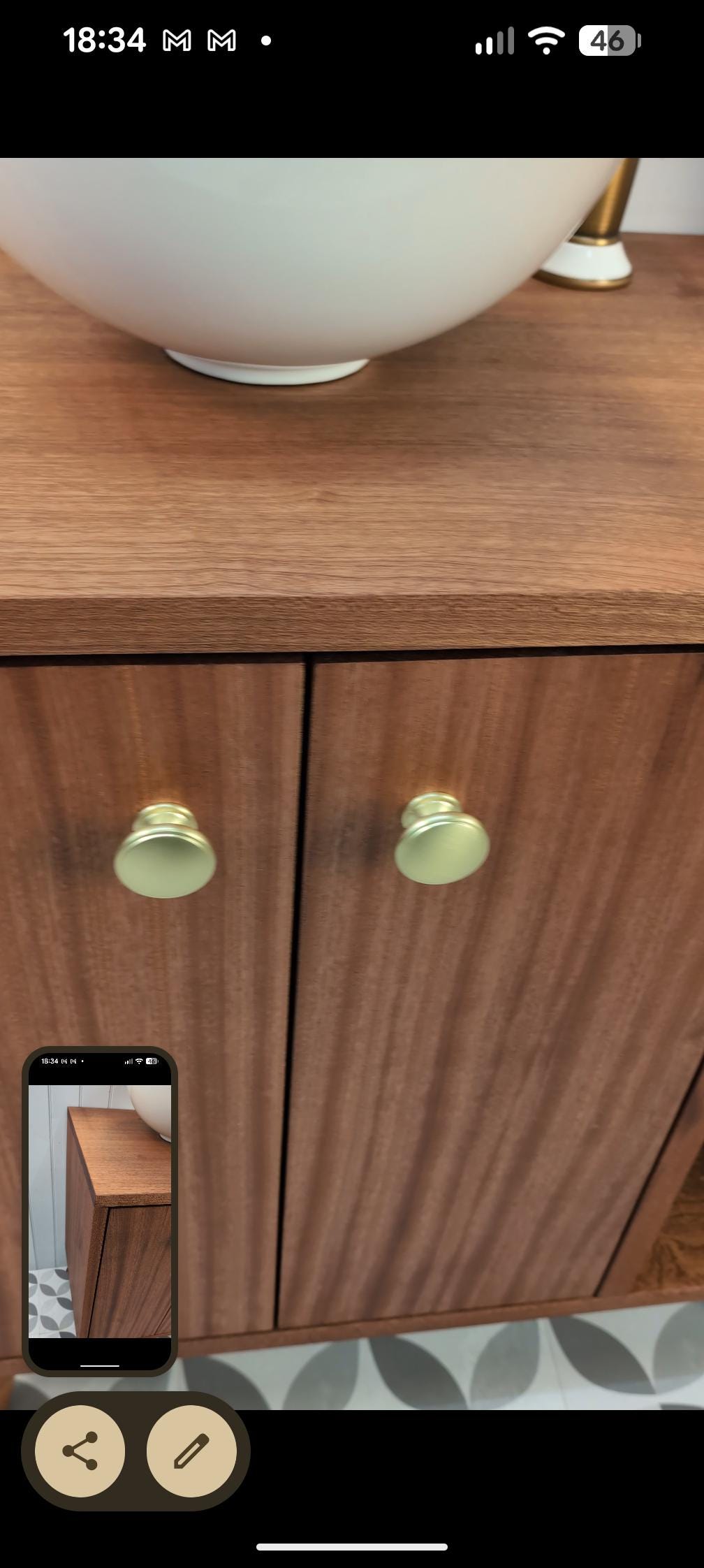 THE ALEXANDRIA / A Handmade Solid Hardwood Bathroom Vanity Unit