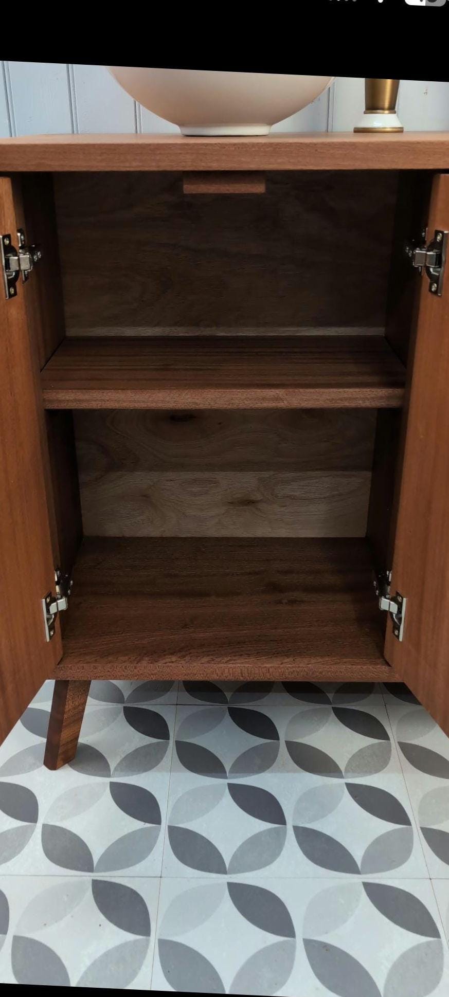 THE ALEXANDRIA / A Handmade Solid Hardwood Bathroom Vanity Unit